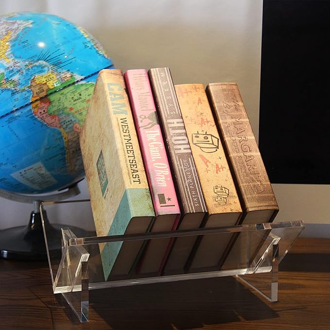 Clear Acrylic Desktop Bookshelf
