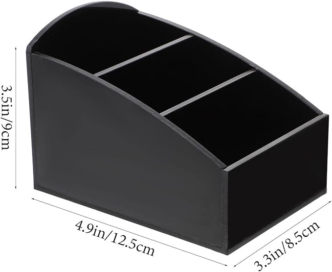Coffee Station Organizer Tea Storage Box, Made of Acrylic with 3 Compartments, Hotel Tea