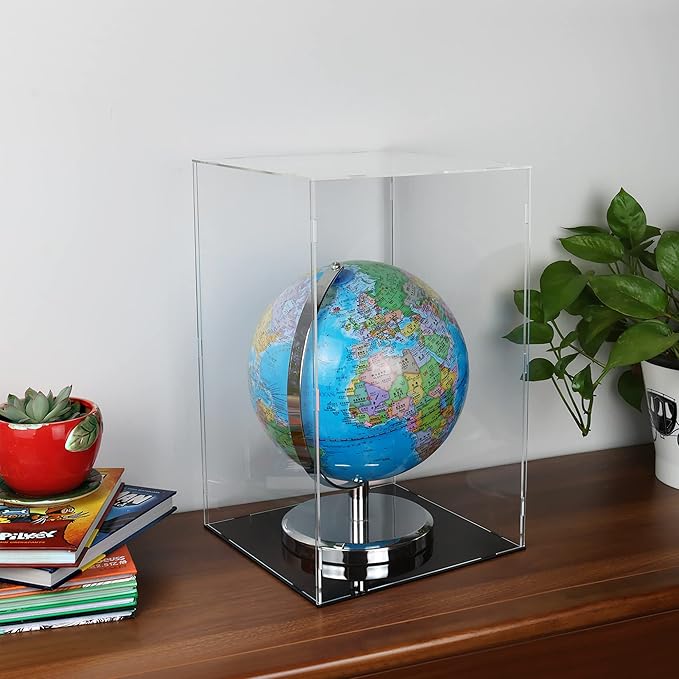 Display Case for Collectibles Assemble Clear Acrylic Box Alternative Glass Case for