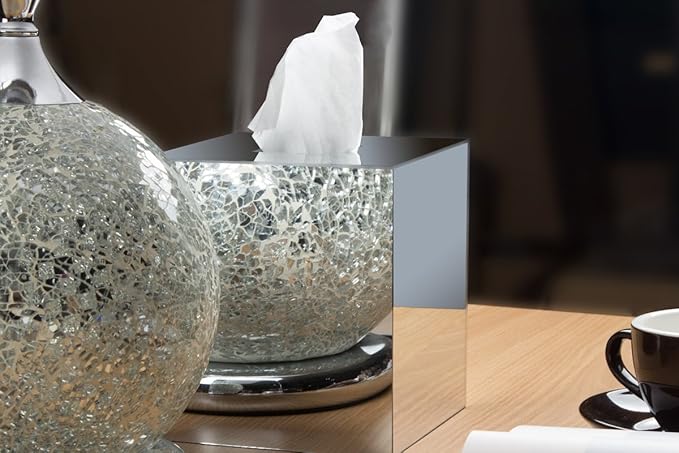 JackCubeDesign Acrylic Mirror Tissue Box Cover
