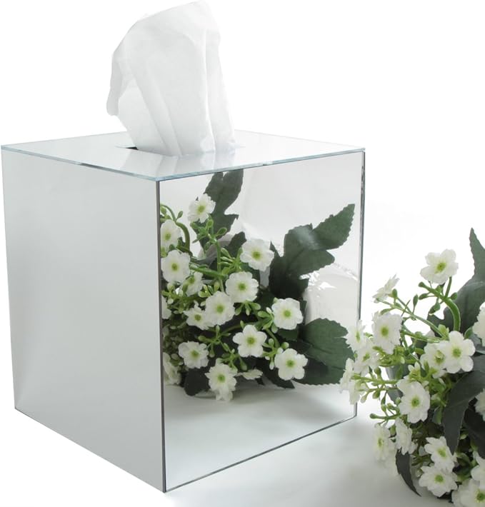 JackCubeDesign Acrylic Mirror Tissue Box Cover