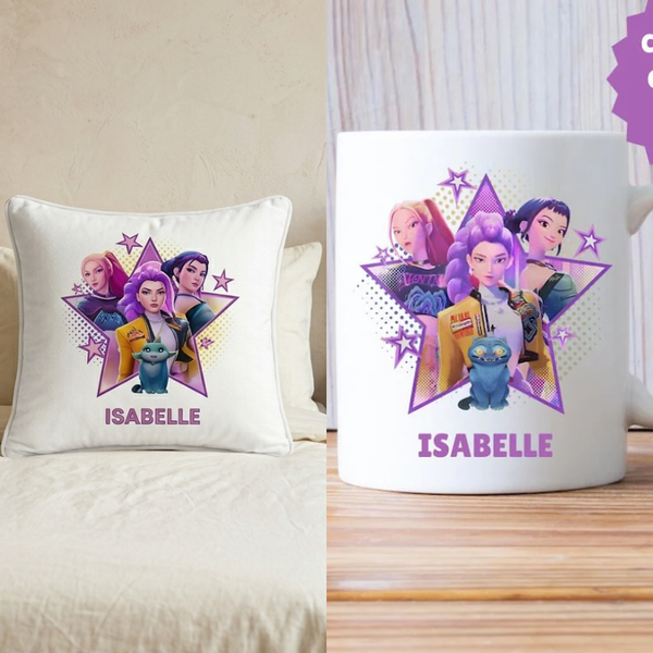 Kpop Demon Pillow + Mug Combo 3