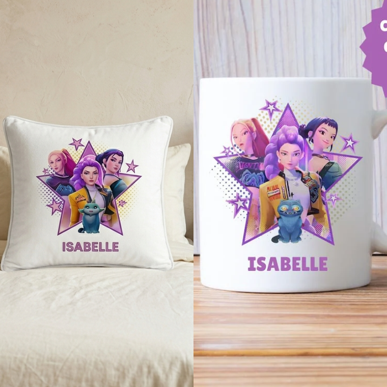 Kpop Demon Pillow + Mug Combo 3