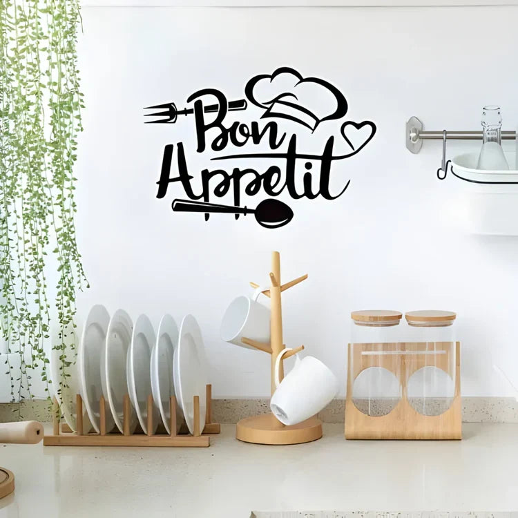 Chef's Cap Fork Spoon Acrylic Wall Decal