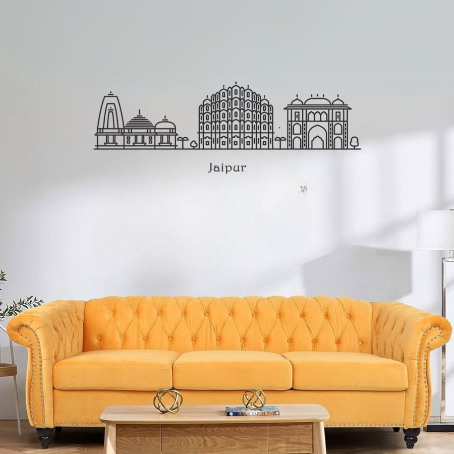 Jaipur, India – Skyline Acrylic Wall Art – Home Decal – Indian National Day