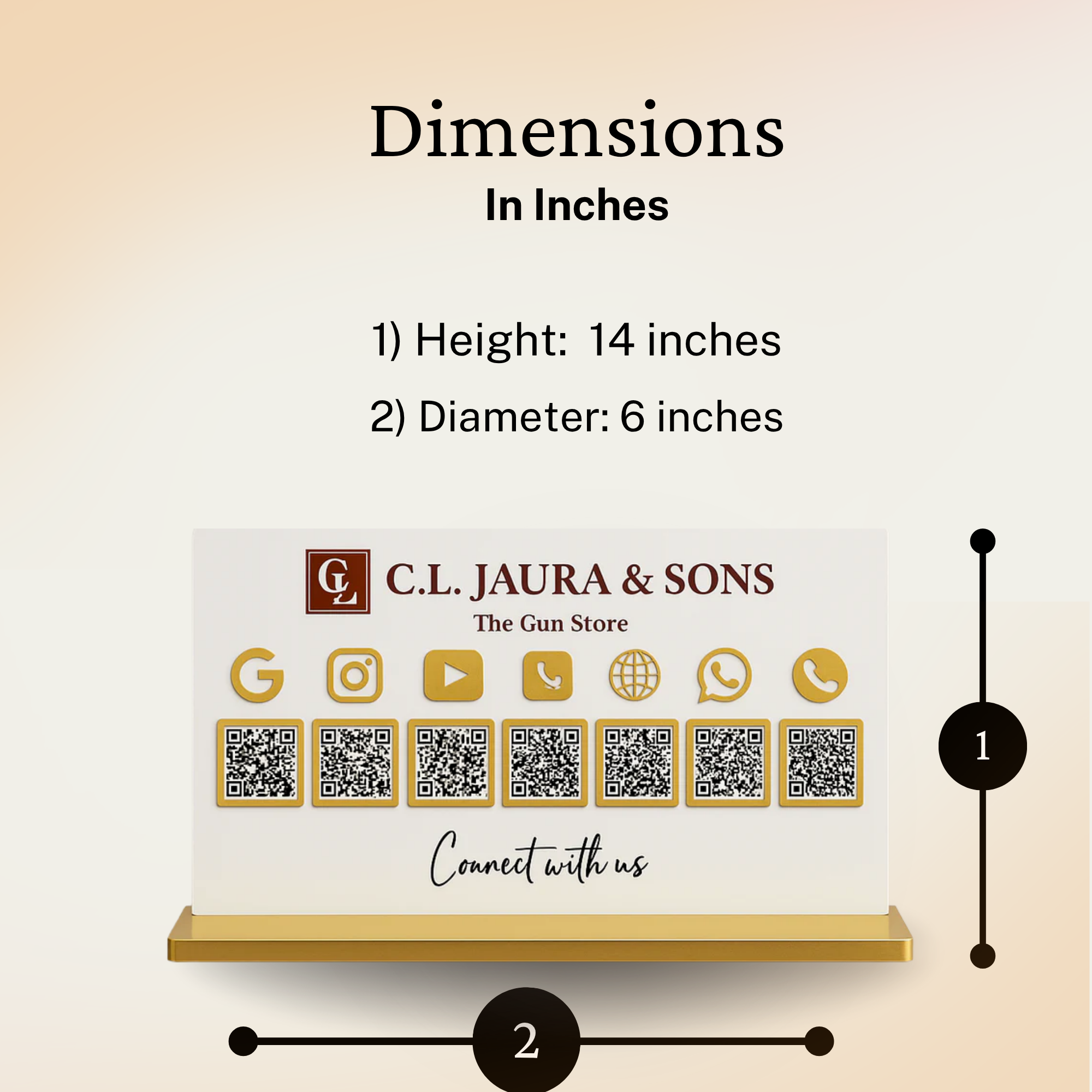 7 QR Smart Premium Standee