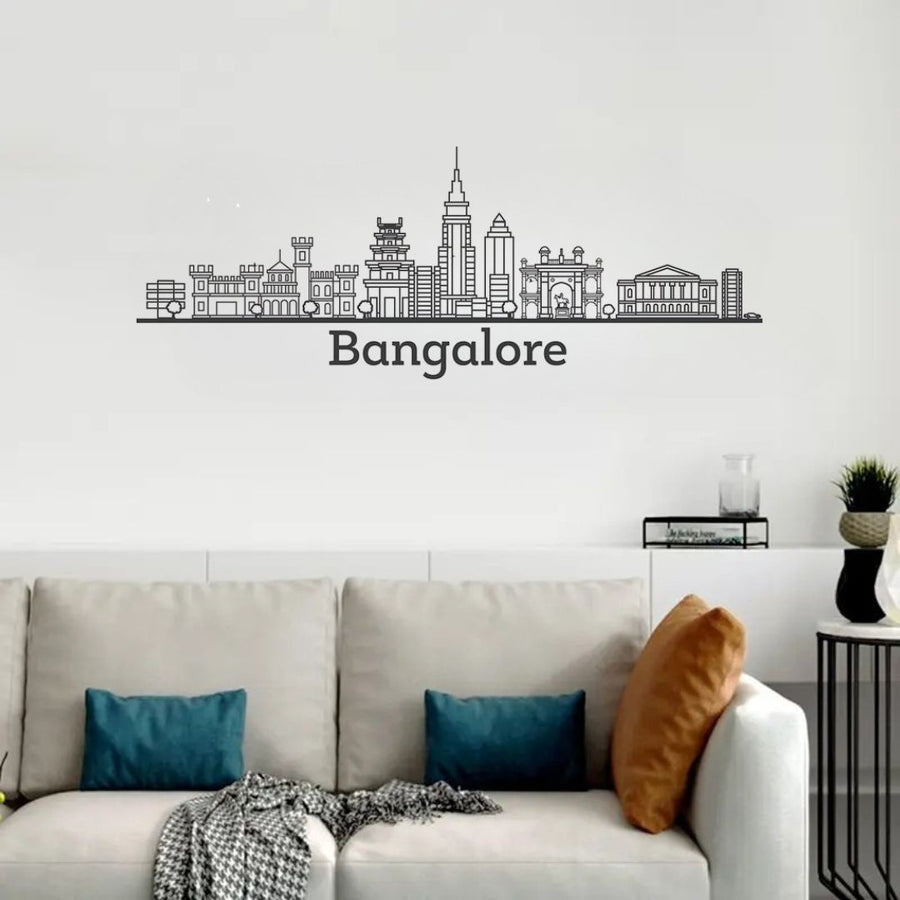 Bangalore, India – Skyline Acrylic Wall Art – Home Decal – Indian National Day
