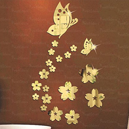 Butterflies & Flowers Acrylic Mirror