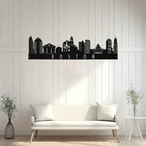 Boston, America – Skyline Acrylic Wall Art – Home Decal – National Day