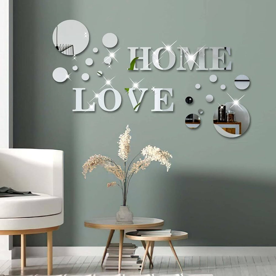 Home Love Acrylic Wall Mirror – Wall Decor Mirror For Home