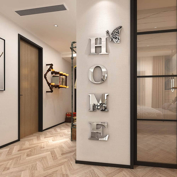 Home Sign Acrylic Mirror – Modern Home Decoration
