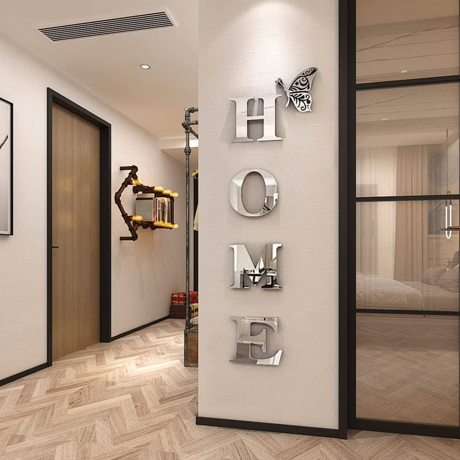 Home Sign Acrylic Mirror – Modern Home Decoration