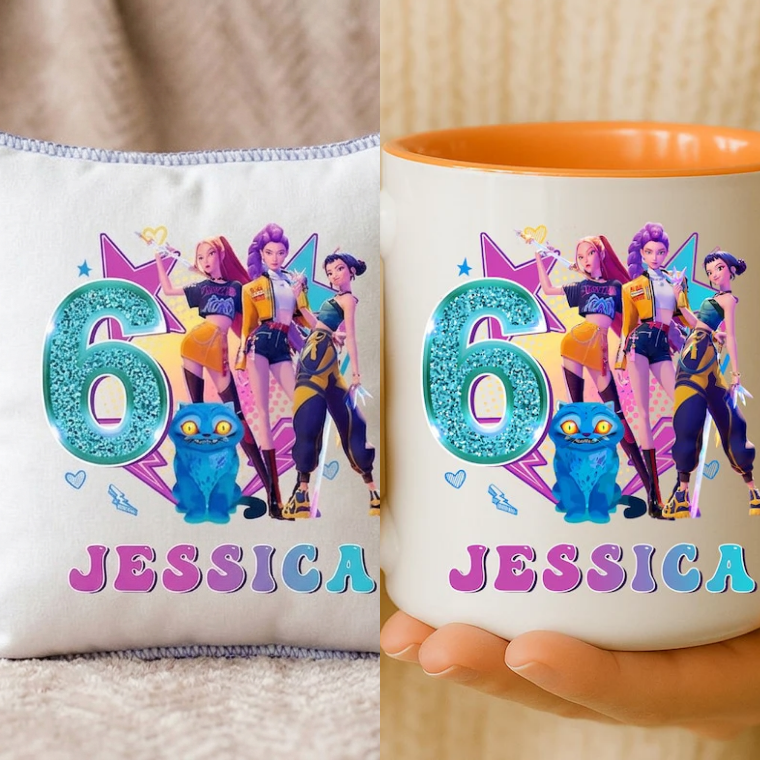 Kpop Demon Pillow + Mug Combo 6
