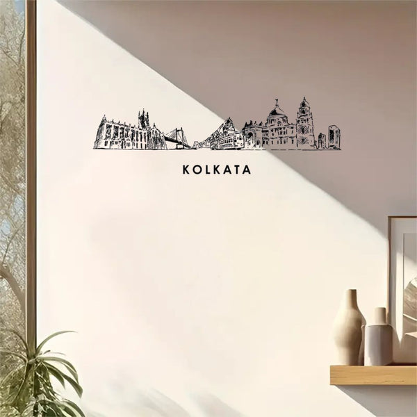 Kolkata, India – Skyline Acrylic Wall Art – Home Decal – Indian National Day