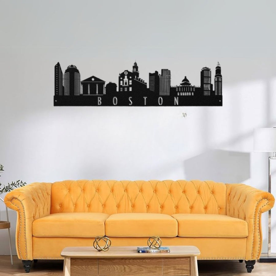Boston, America – Skyline Acrylic Wall Art – Home Decal – National Day