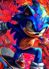 Super Sonic Paint Wall Art
