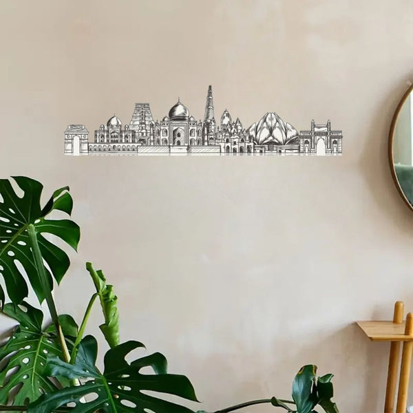 Indian's Building – Skyline Acrylic Wall Art – Home Decal – Indian National Day
