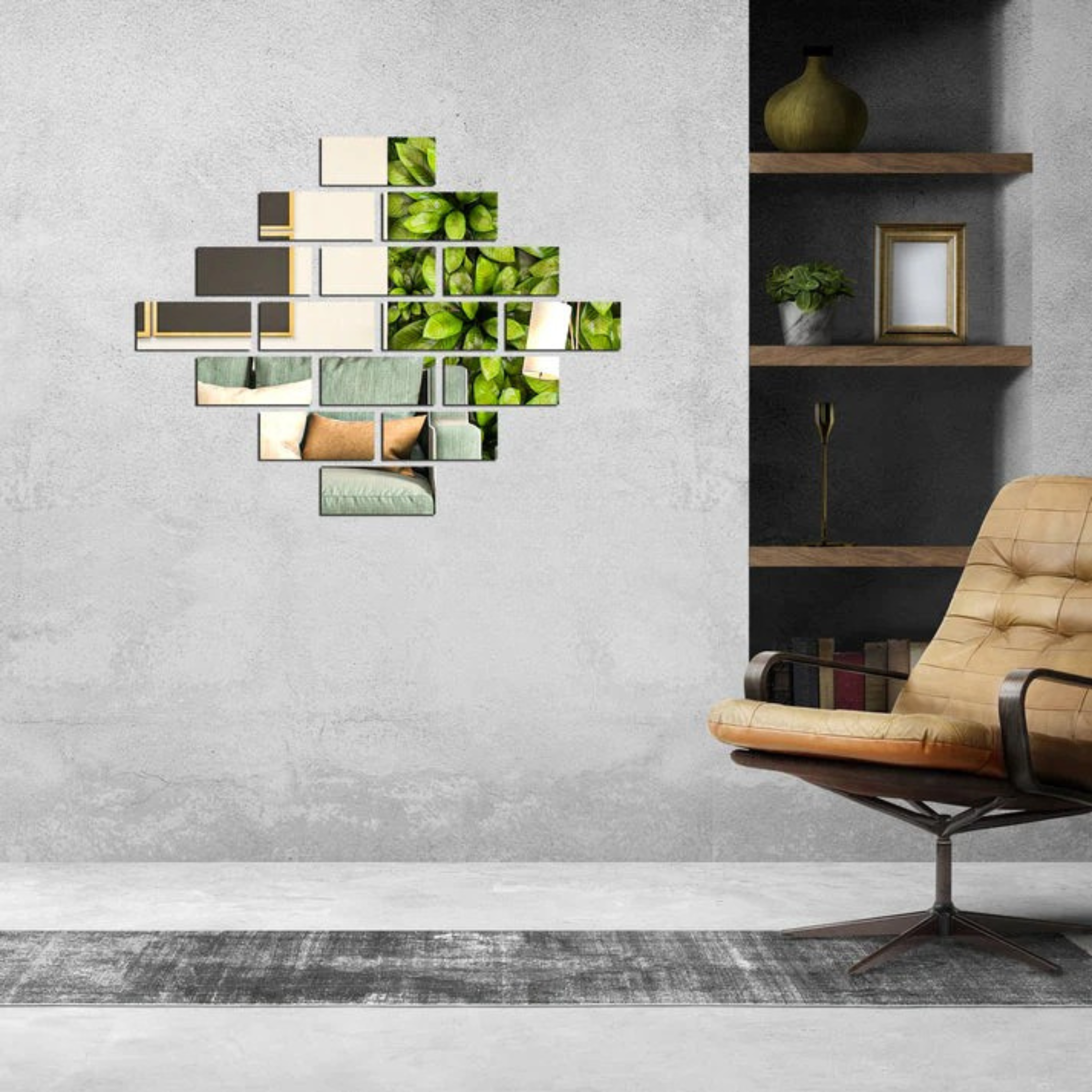 Acrylic Rectangle Mirror Wall Stickers