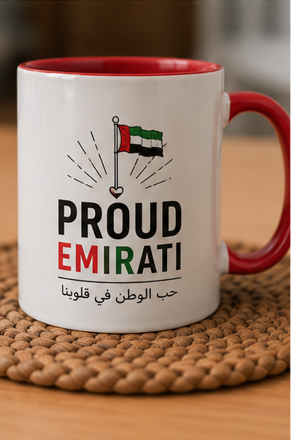 Premium Proud Emirati Coffee Mug – National Flag Design