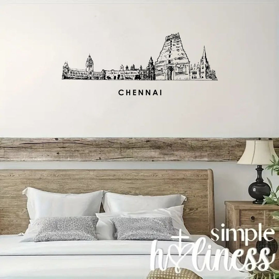 Chennai, India – Skyline Acrylic Wall Art – Home Decal – Indian National Day