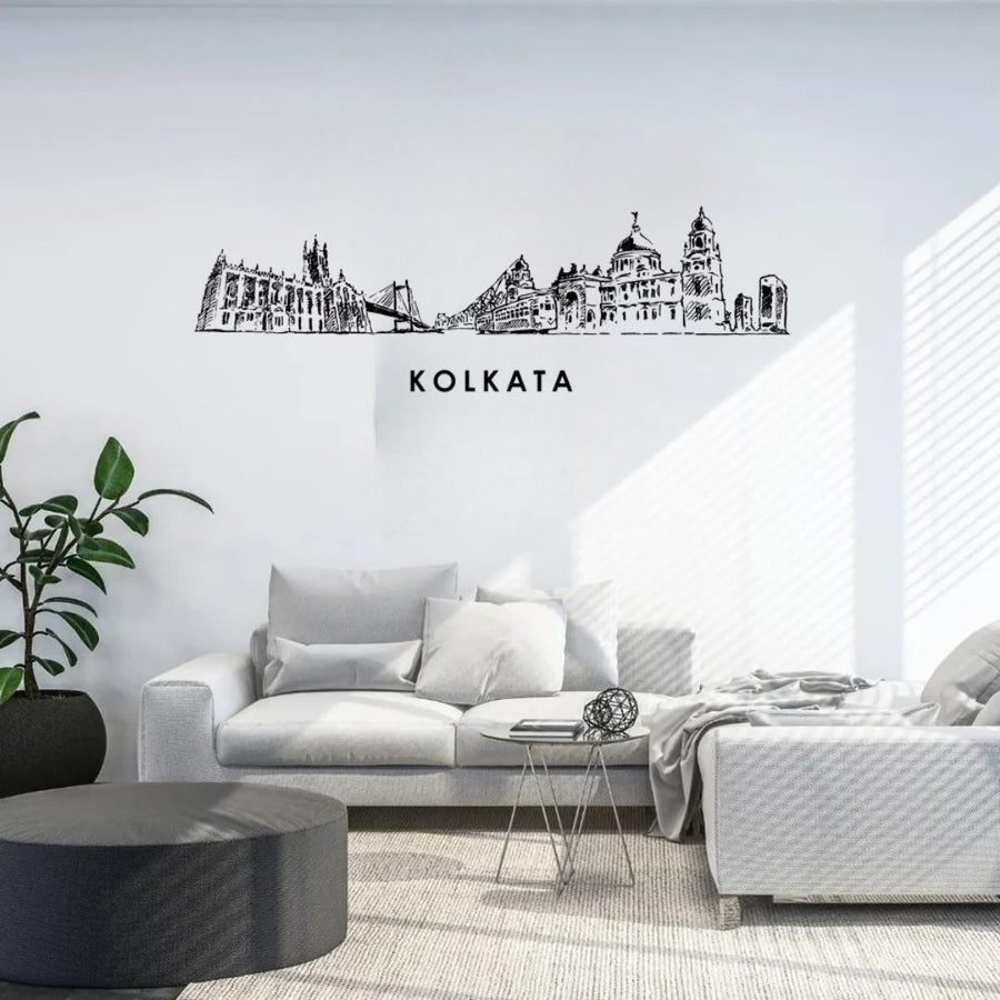 Kolkata, India – Skyline Acrylic Wall Art – Home Decal – Indian National Day