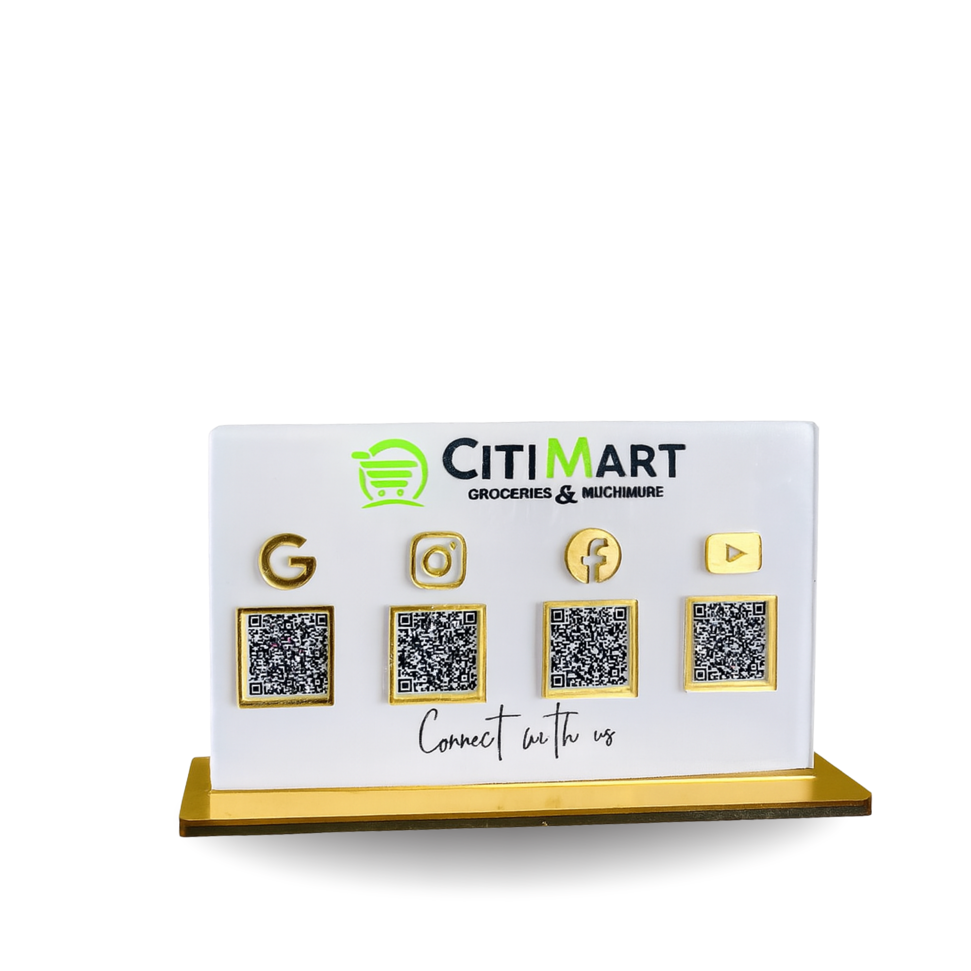 4 QR Premium Horizontal Standee