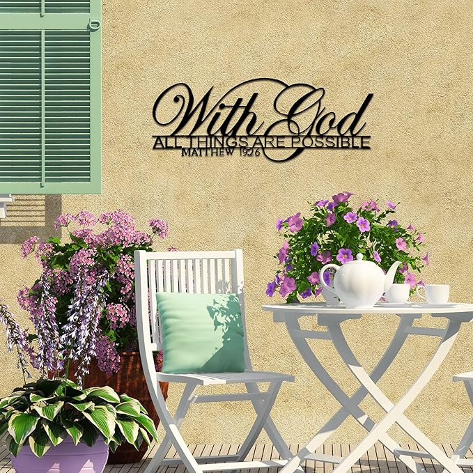 Bible Verse – with God All Things are Possible – Chrismas Gift