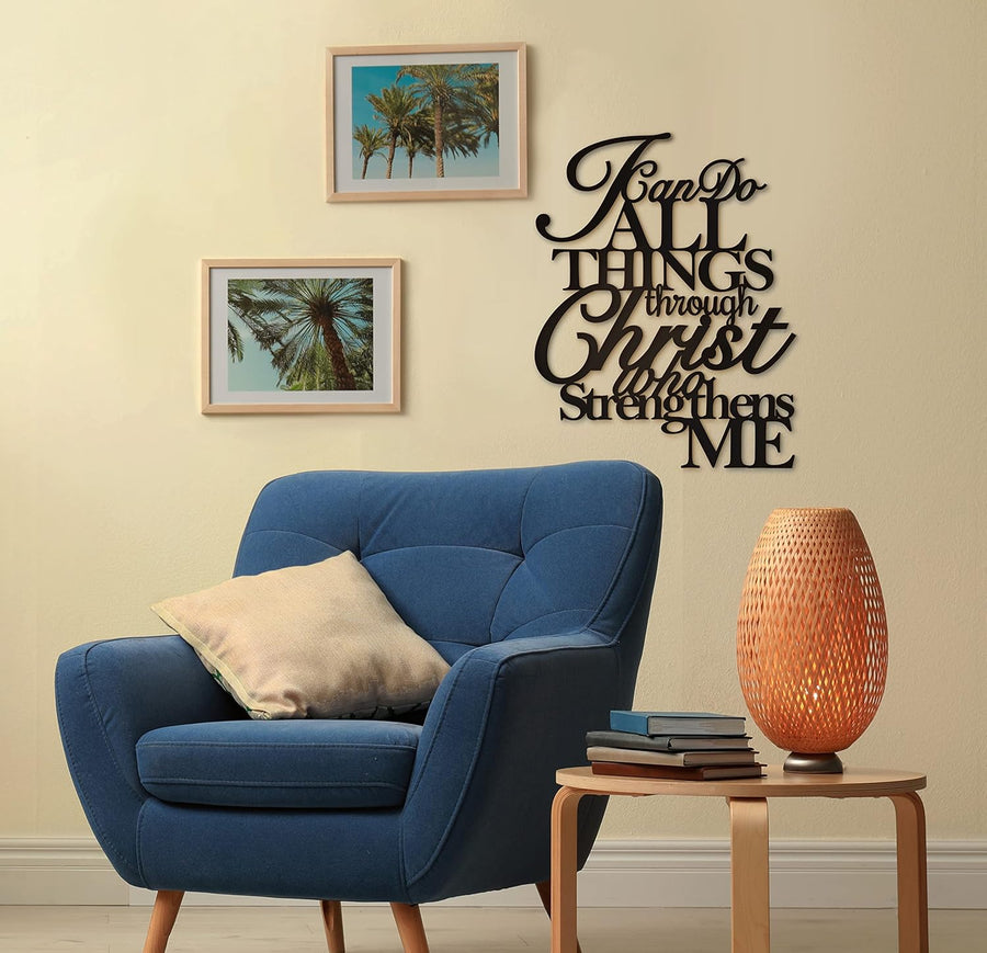 Bible Verses I Can Do All Things Through Christ – Christian Wall Decor