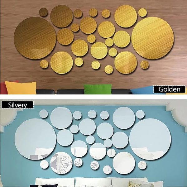 Bubble Reflective Wall Mirror – 26 pcs – Acrylic Mirror For Home Decor
