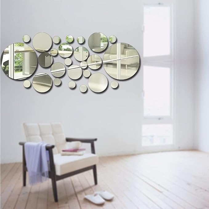 Bubble Reflective Wall Mirror – 26 pcs – Acrylic Mirror For Home Decor