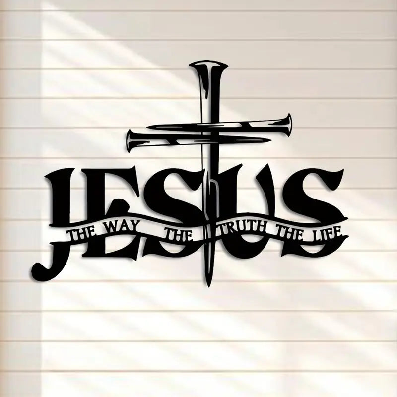 Cross With Jesus Name – Christmas Home Decor