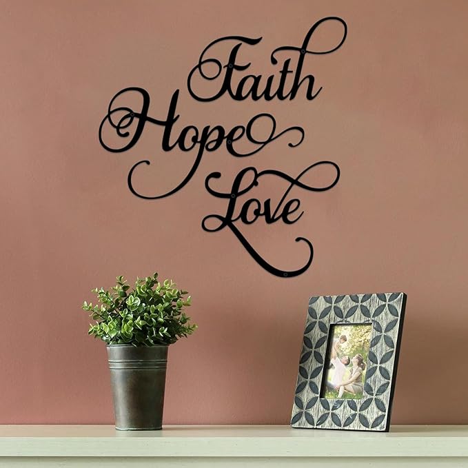 Faith, Hope, Love – Christmas Gift – Home Wall Decor