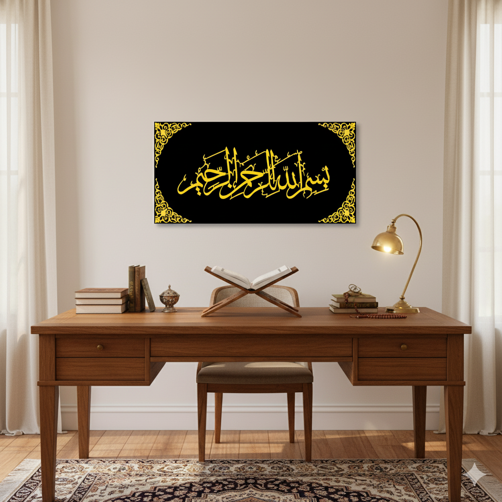 Bismillah Hir Rahman Nir Raheem – Acrylic Islamic Wall Art