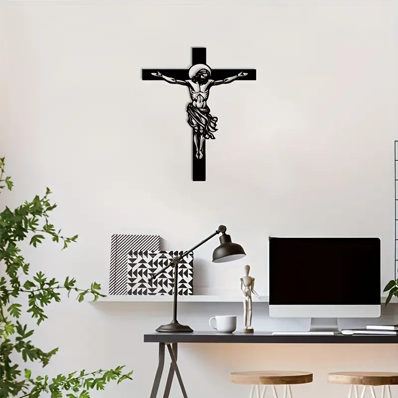 Jesus Christ and Cross – Christian Acrylic Wall Home Decal