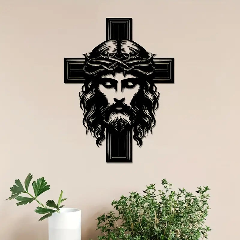 Jesus Christ and Cross – Christian Home Decal