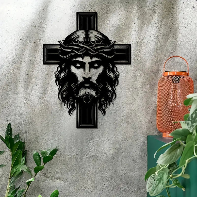 Jesus Christ and Cross – Christian Home Decal