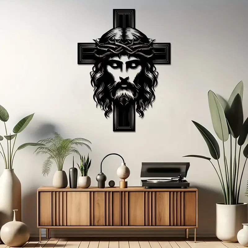 Jesus Christ and Cross – Christian Home Decal