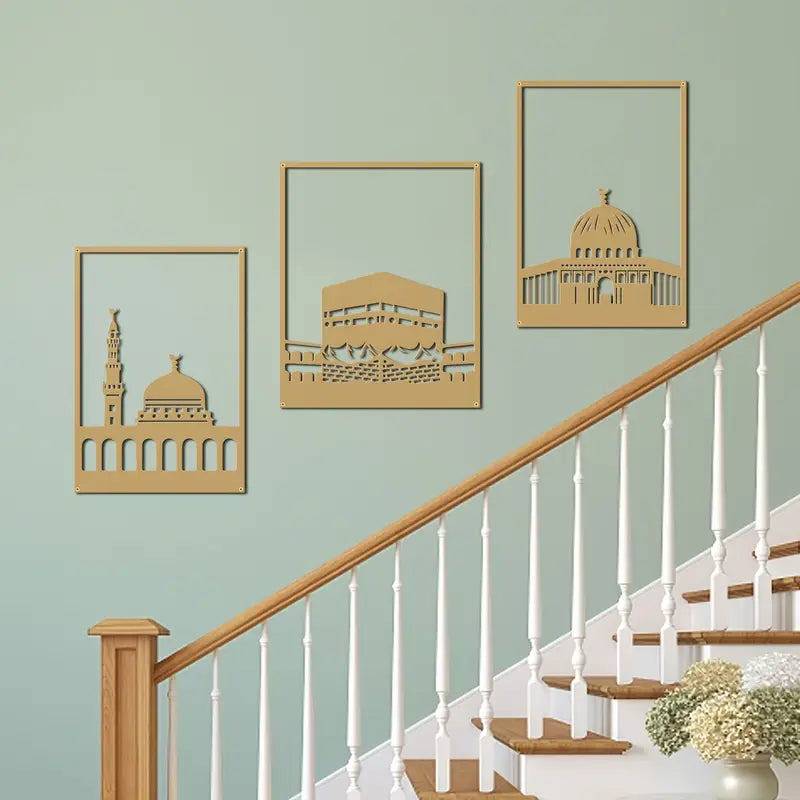 Kaaba, Masjid Nabawi & Masjid al-Aqsa – Acrylic Decor