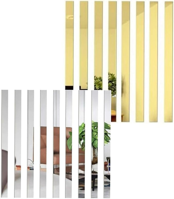 Line Design Mirror Wall | 20 pieces