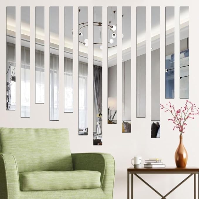Line Design Mirror Wall | 20 pieces