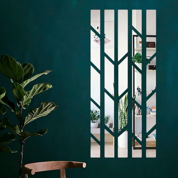 Modern Design Acrylic Mirror – Set of 5 – Home Decor Wall Mirror