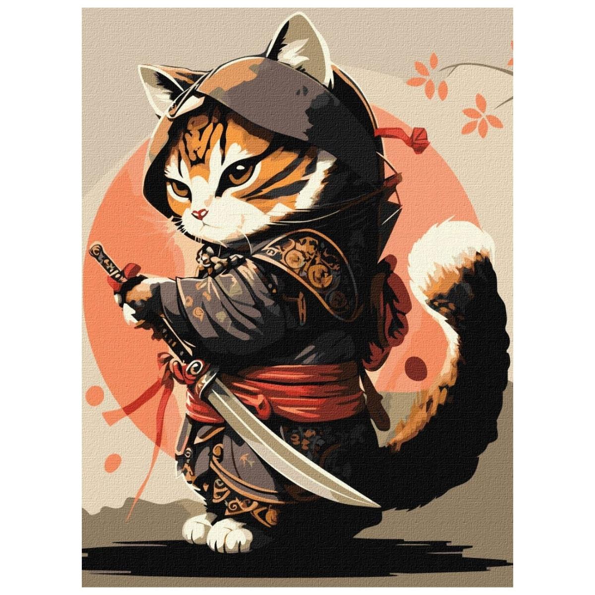 Ninja Cat Wall Art