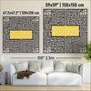 Bismillah - 4 Qul Surahs Kufic Islamic Wall Art | Al-Falaq, An-Nas, Al-Ikhlas, Al Kafirun Decor Set