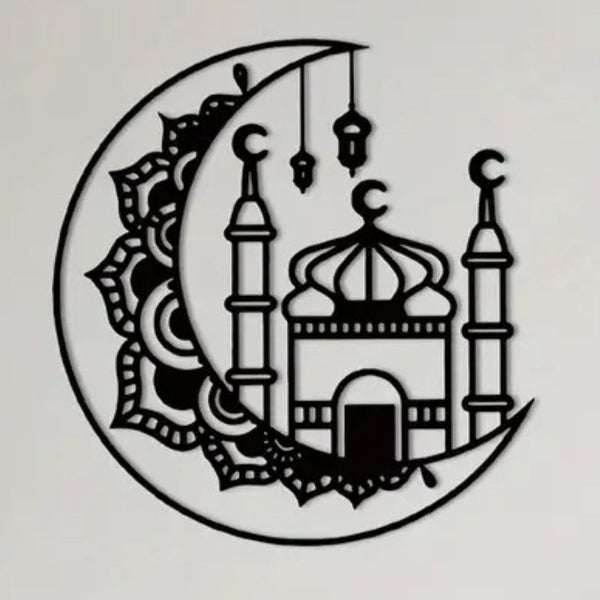 Ramadan Moon With Mosque & light