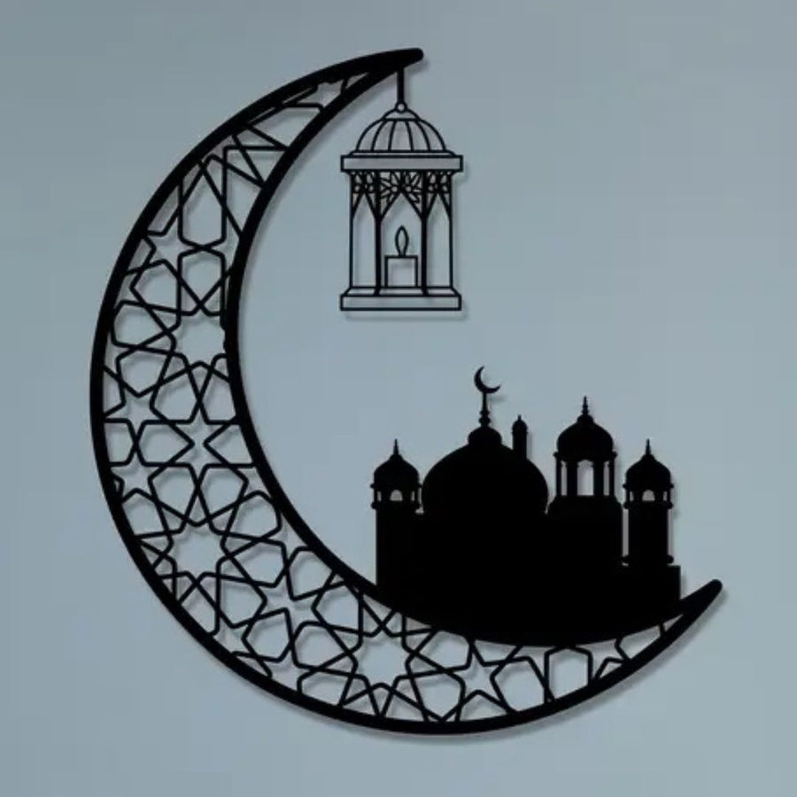 Ramadan Moon, Mosque & Beautiful lights