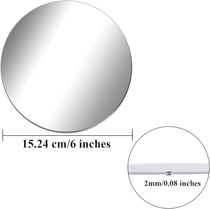 Round Acrylic Mirrors For Decoration – Modern Home Mirrors – House & Office Decal