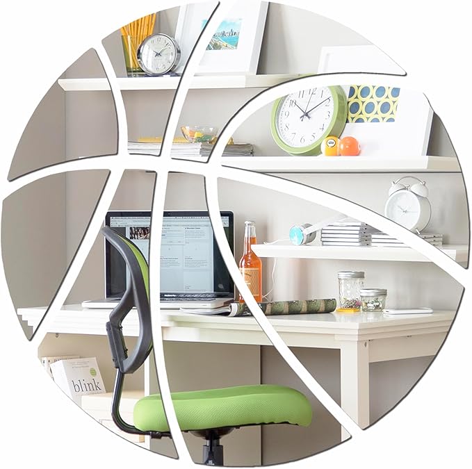 Basketball Shaped Acrylic Mirror – for Home & Play court