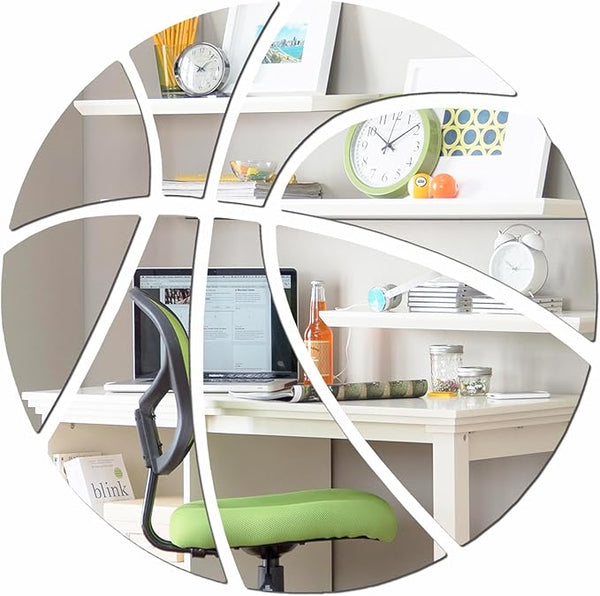 Basketball Shaped Acrylic Mirror – for Home & Play court