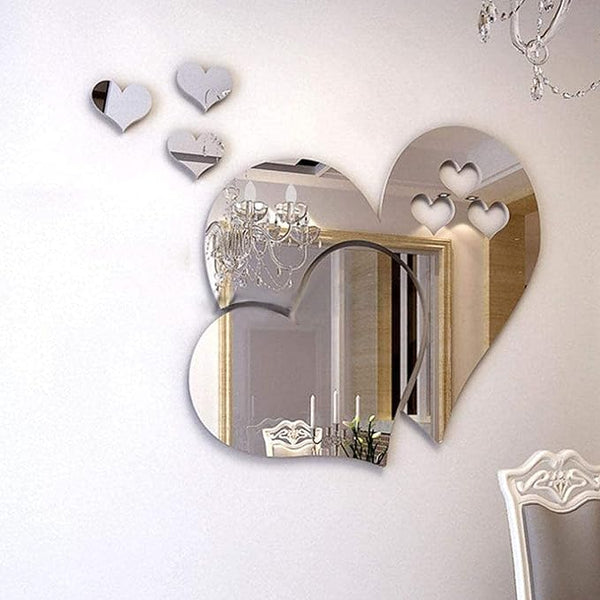 Heart Shape Acrylic Mirror – Home Wall Decor
