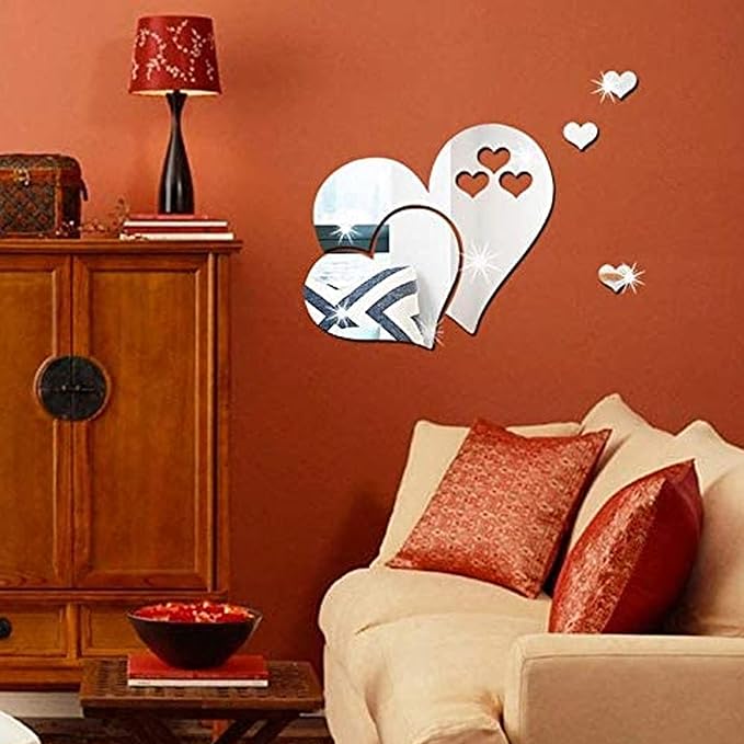 Heart Shape Acrylic Mirror – Home Wall Decor